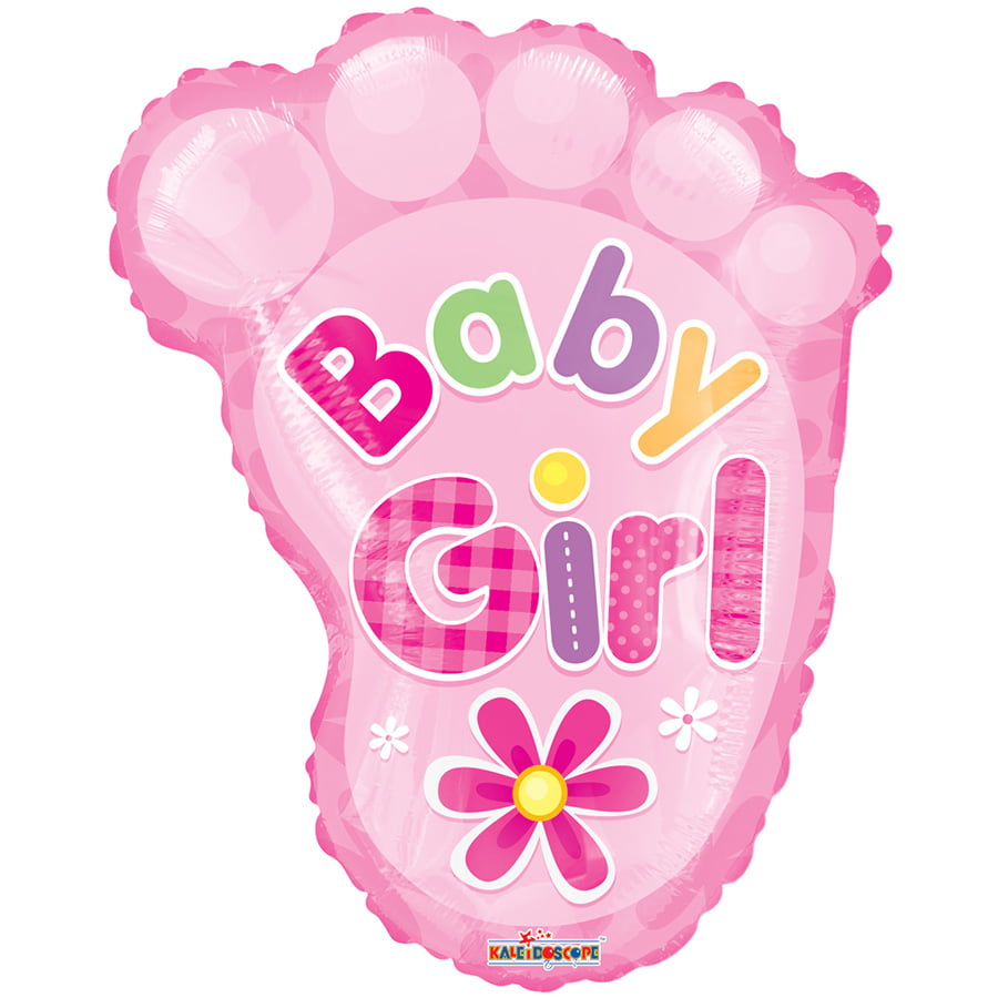 Heliumballon voetje Baby Girl Heliumballon voetje Baby Girl