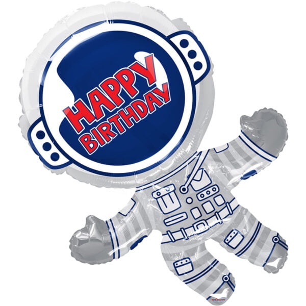 Folieballon XL – Happy Birthday astronaut