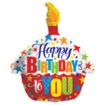 Folieballon Happy Birthday blauw