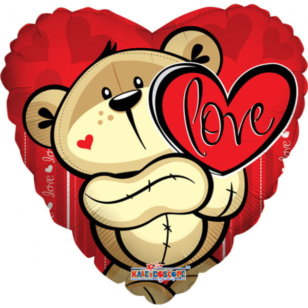 Folieballon Beertje Love