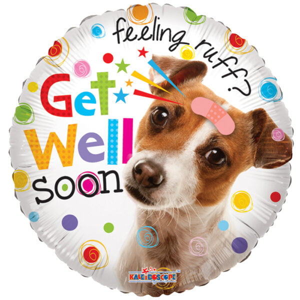 Folieballon Get Well Soon hondje