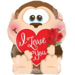 Folieballon Cupcake ILY Folieballon Cupcake ILY