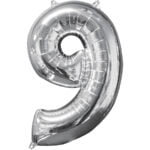 Folieballon Cijfer 0 goud (M)