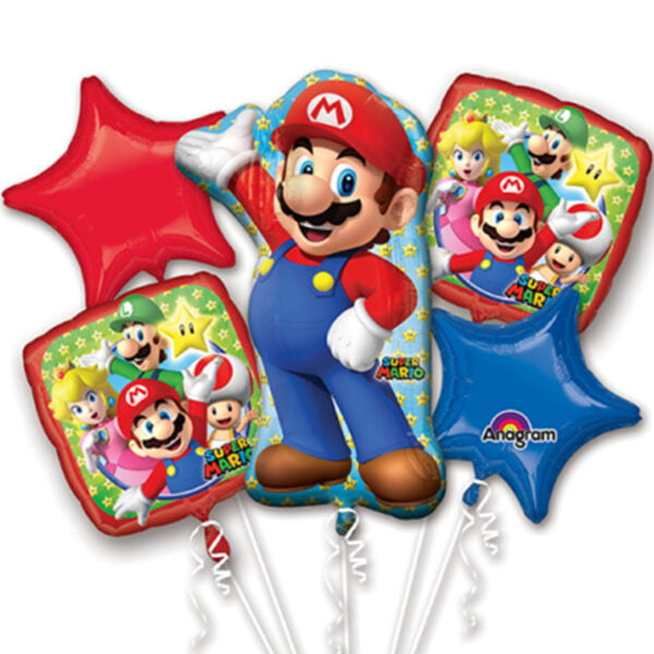 Tros folieballonnen Super Mario