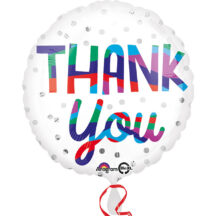 bedankt thank you ballon
