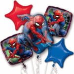 Tros folieballonnen Happy Birthday (personaliseerbaar)