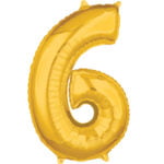 Folieballon Cijfer 7 goud (M)