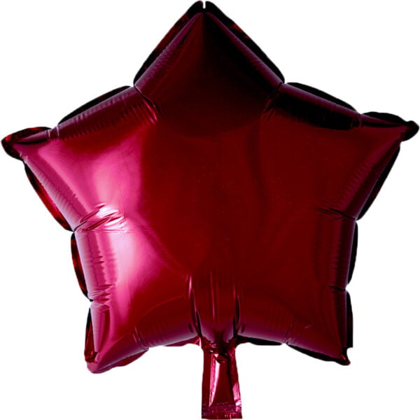 Folieballon Bordeauxrode Ster