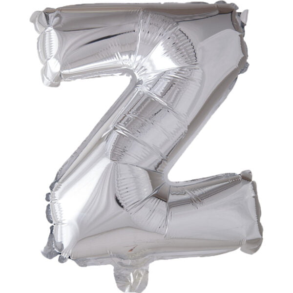 Folieballon Letter Z zilver (XL)