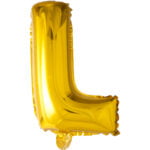 Folieballon Letter M goud (XL)