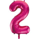 Folieballon Cijfer 3 roze (L)