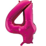 Folieballon Cijfer 3 roze (L)
