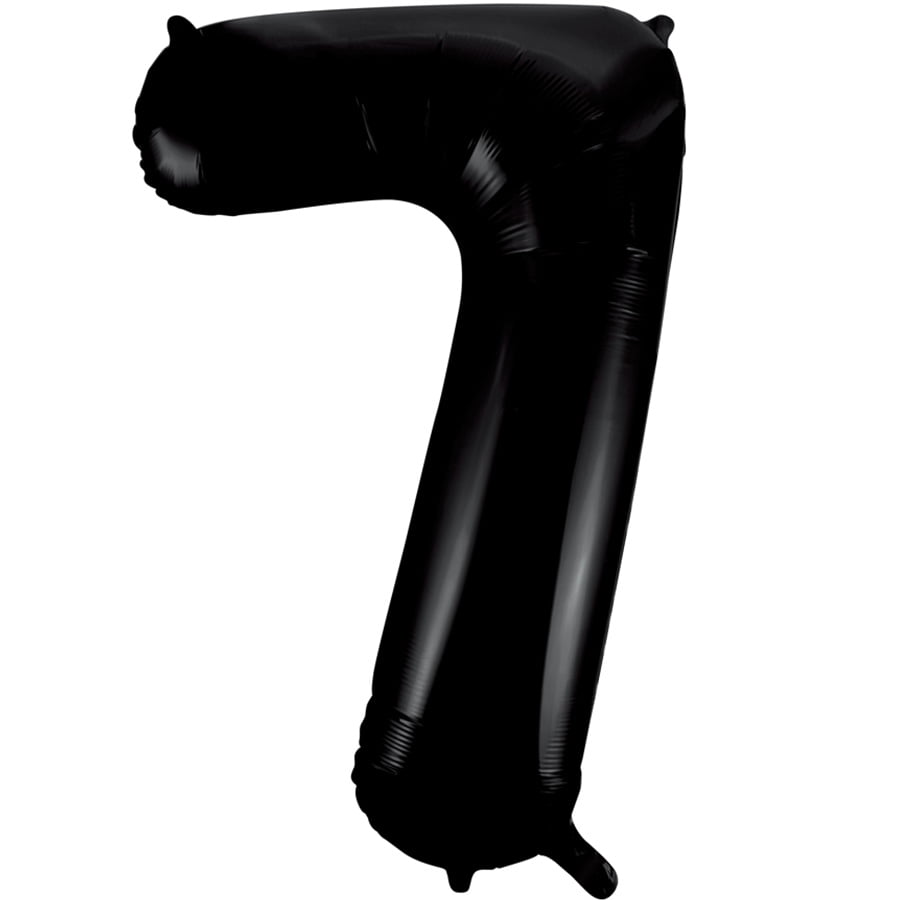 Folieballon Cijfer 7 zwart (L) Folieballon Cijfer 7 zwart (L)