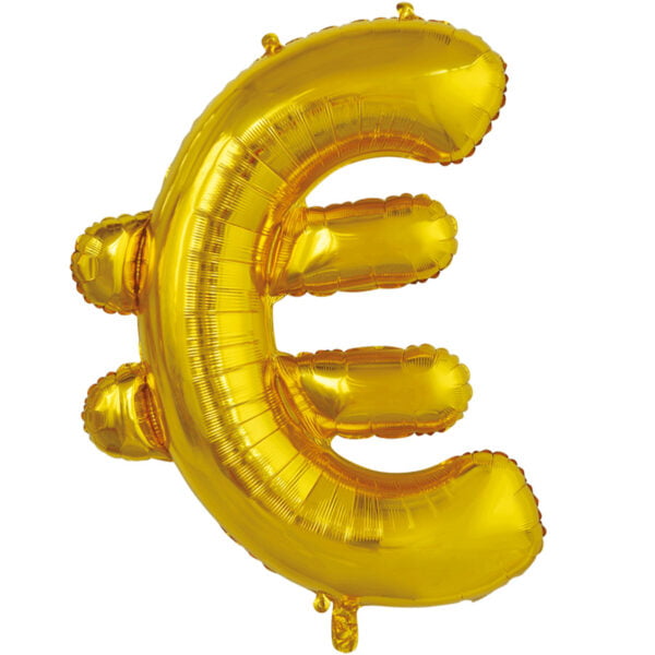 Folieballon Euroteken € goud (L)