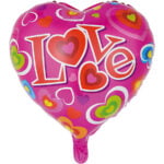 Folieballon Wit Hart ILY bloemen