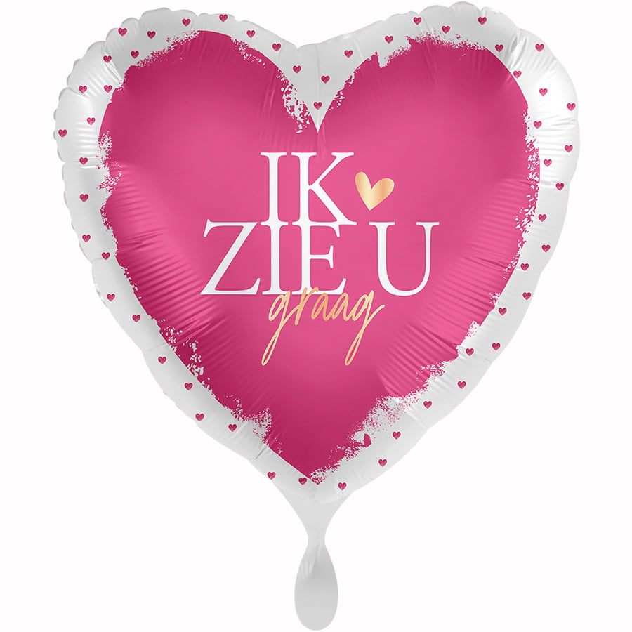 Folieballon Ik zie u graag Folieballon Ik zie u graag