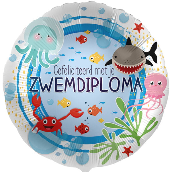 Folieballon Zwemdiploma