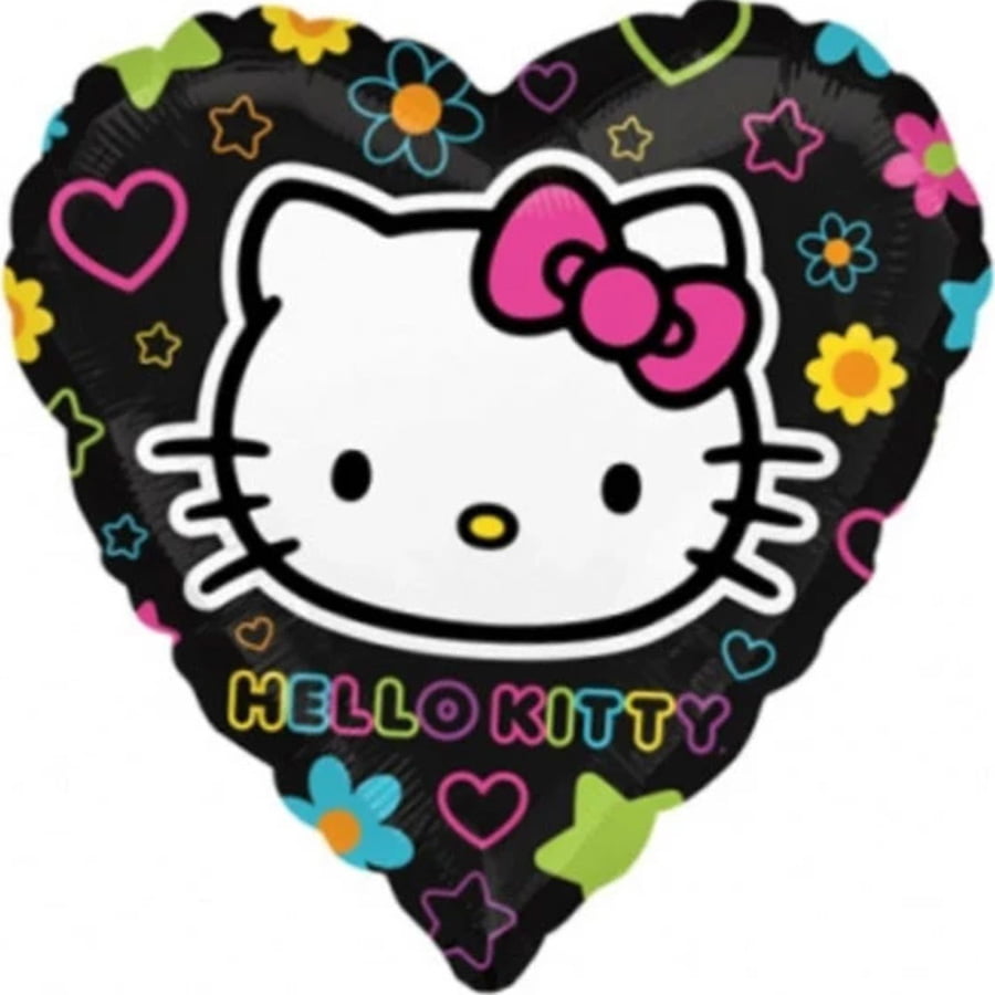 Folieballon Hello Kitty hart Folieballon Hello Kitty hart