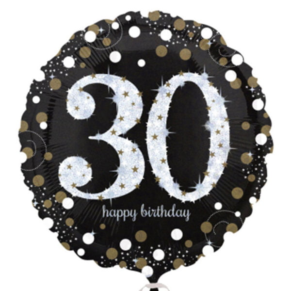 Folieballon Sparkling 30 (goud)