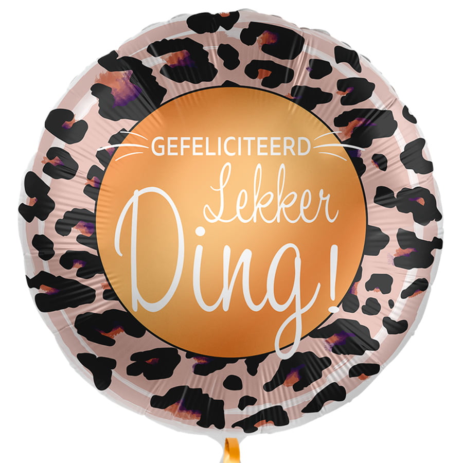 Folieballon Gefeliciteerd lekker ding! Folieballon Gefeliciteerd lekker ding!