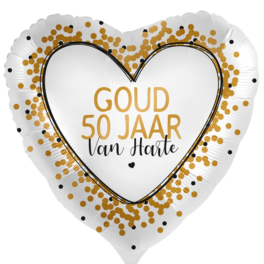 Folieballon Goud 50 jaar Folieballon Goud 50 jaar