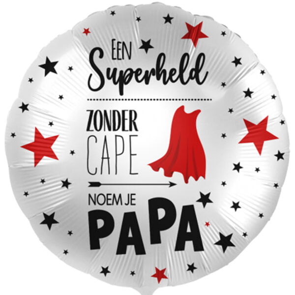Folieballon Superheld Papa