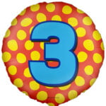 Vlaggenlijn Feestelijk motief “3” Vlaggenlijn Feestelijk motief “3”