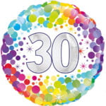 Folieballon Confetti Birthday 40 Folieballon Confetti Birthday 40