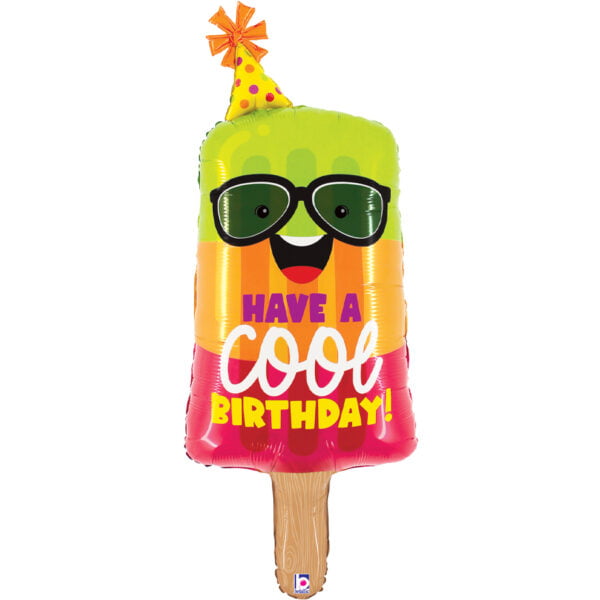 Folieballon XL – Have a cool Birthday! Popsicle ijsje