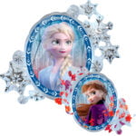 Folieballon hart Frozen, Anna en Elsa Folieballon hart Frozen, Anna en Elsa