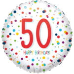 Folieballon Confetti 60 Happy Birthday Folieballon Confetti 60 Happy Birthday