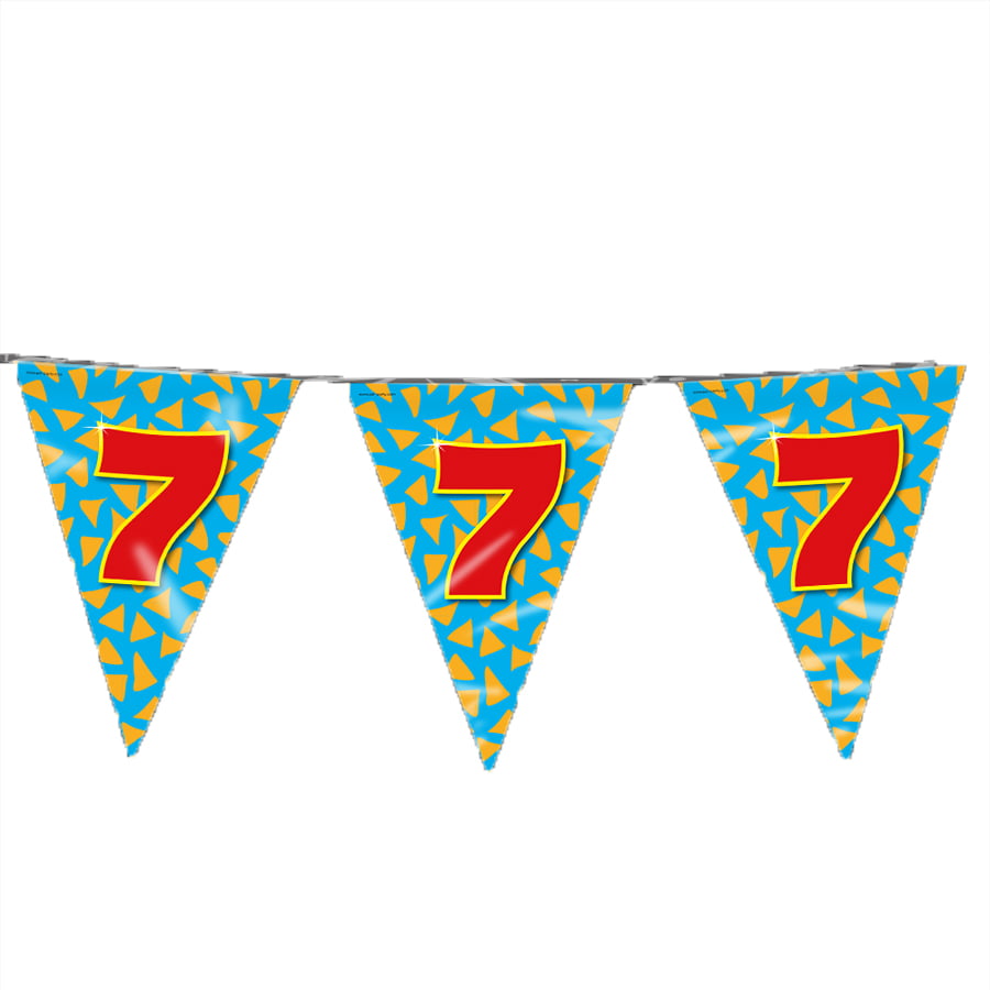 Vlaggenlijn Feestelijk motief “7” Vlaggenlijn Feestelijk motief “7”