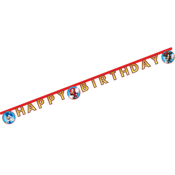 Sonic the Hedgehog letterslinger Happy Birthday