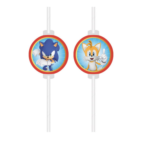 Sonic the Hedgehog, rietjes (4 stuks)