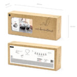 Trouwauto blikjes – decoratie set zilver