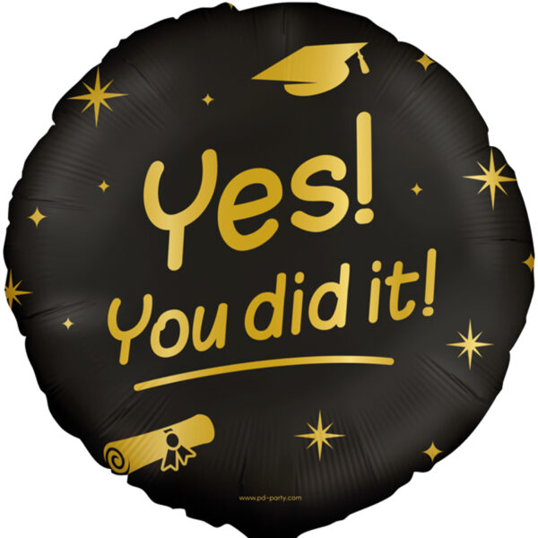 Folieballon Yes! You did it!