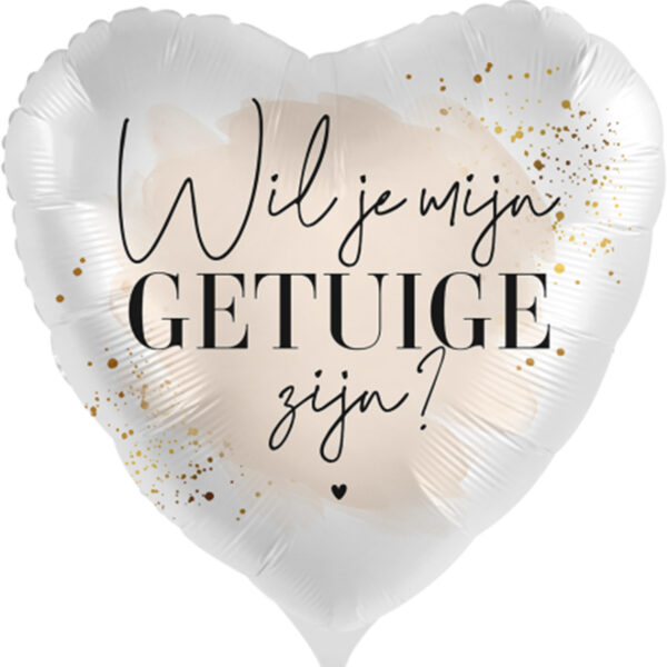 Folieballon Wil je mijn getuige zijn?