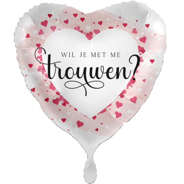 Folieballon Wil je met me trouwen?